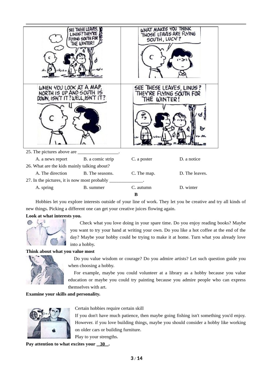 2019年无锡市中考英语试卷及答案.doc_第3页