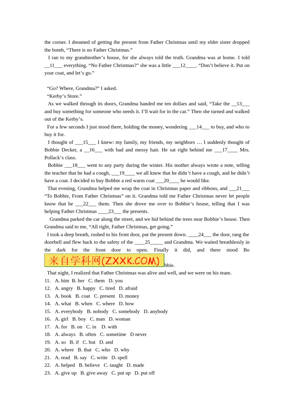 2011年温州市中考英语试题及答案.doc_第2页