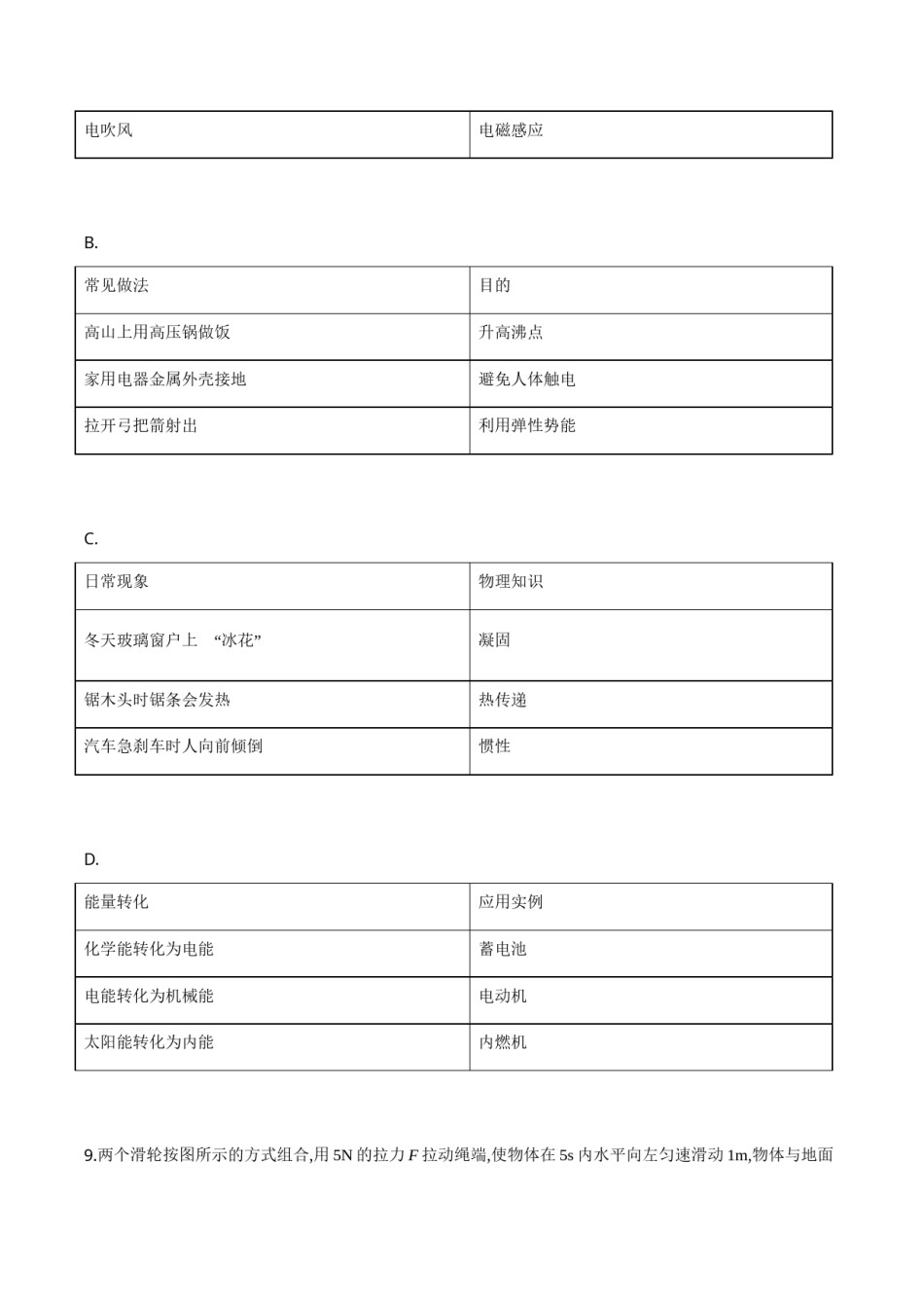 精品解析：2019年山东省济宁市高中段学校招生考试物理试题（原卷版）.doc_第3页