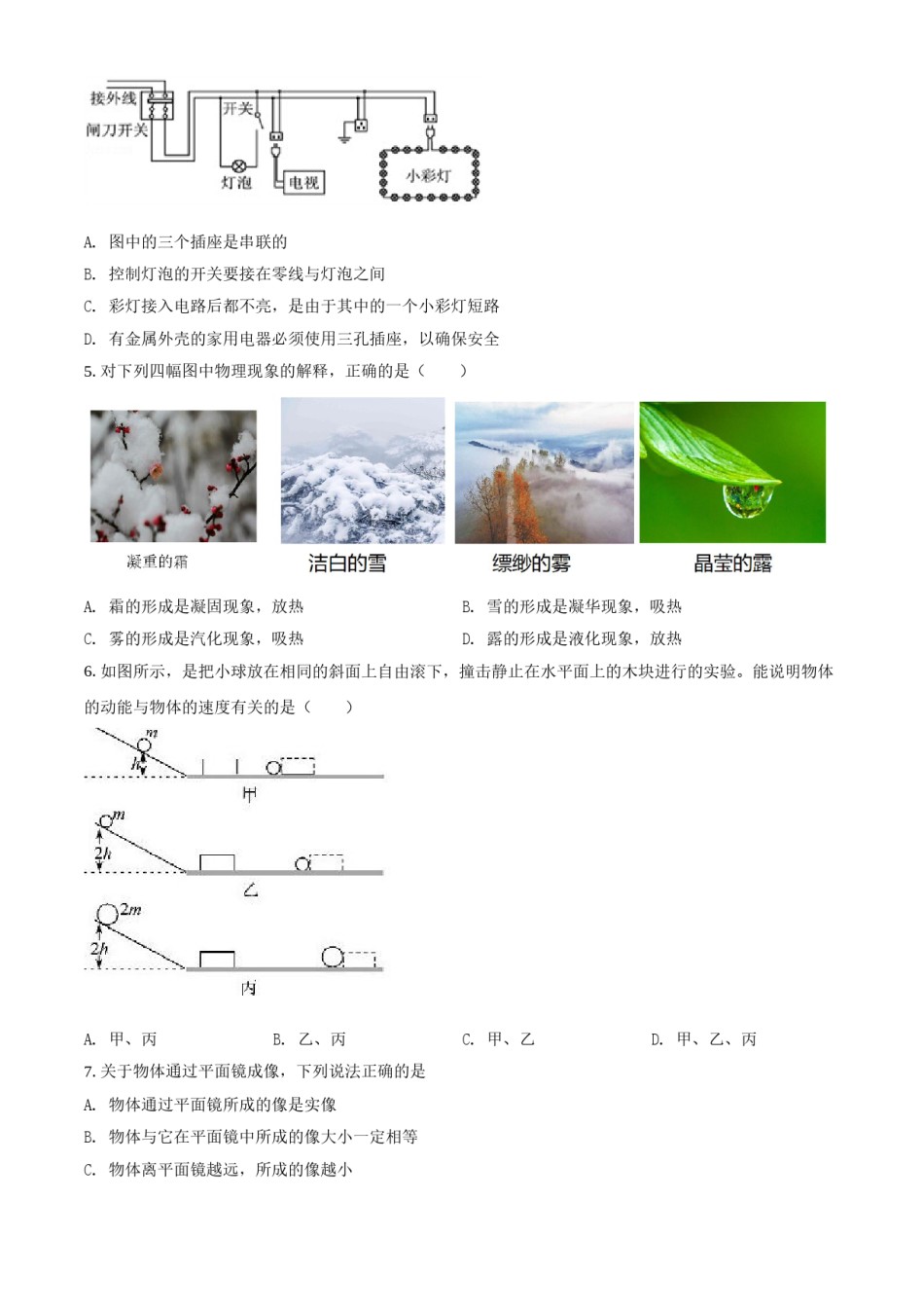 2021年山东省聊城市中考物理试题（原卷版）.doc_第2页
