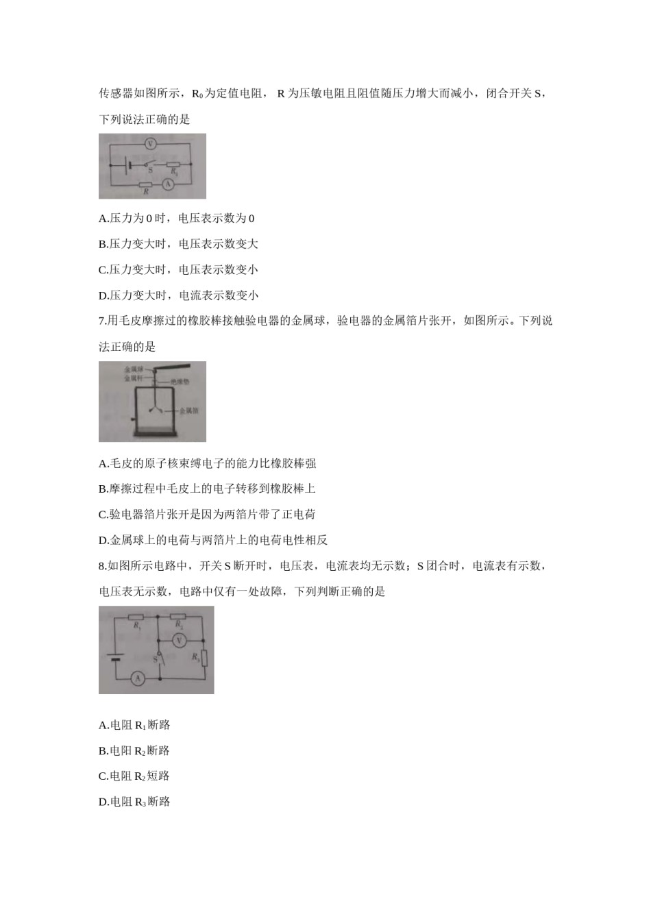 2021年山东省潍坊市中考物理真题（原卷版）.doc_第3页