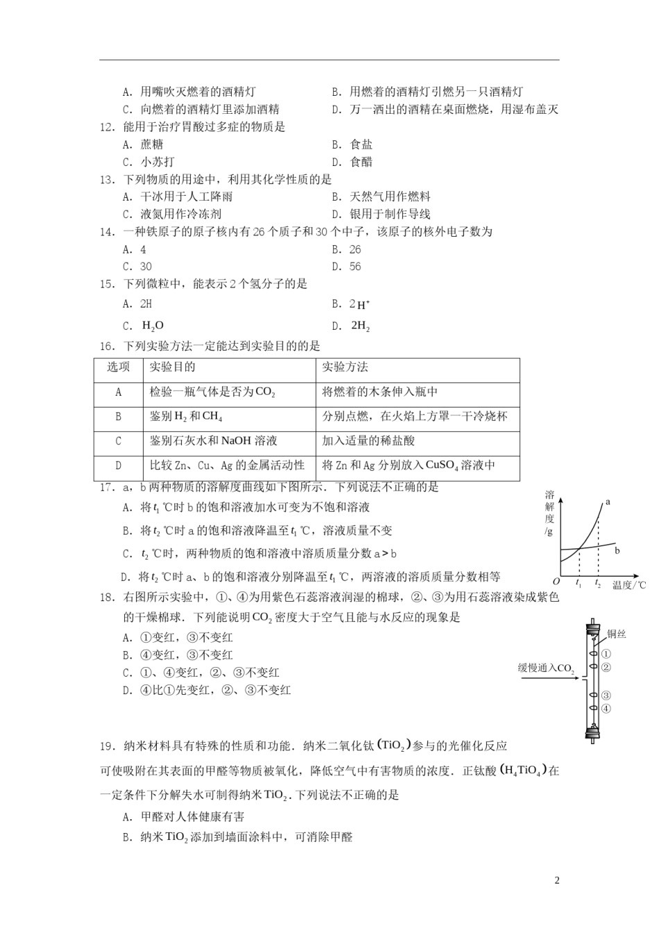 北京市2015年中考化学真题试题（含答案）.doc_第2页