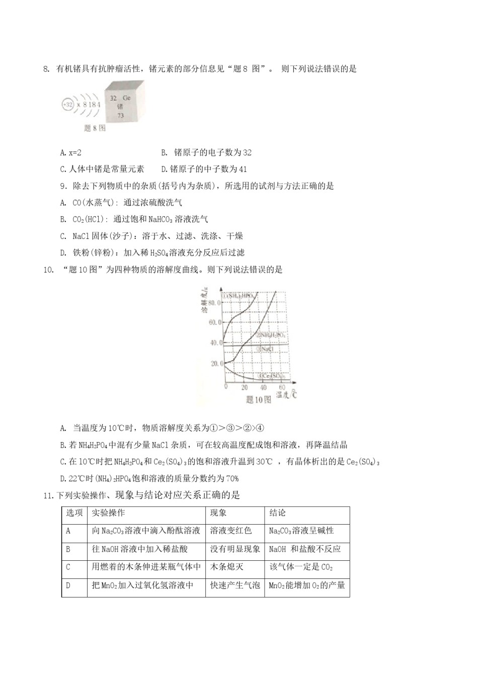 广东省2017年中考化学真题试题（含扫描答案）.DOC_第2页