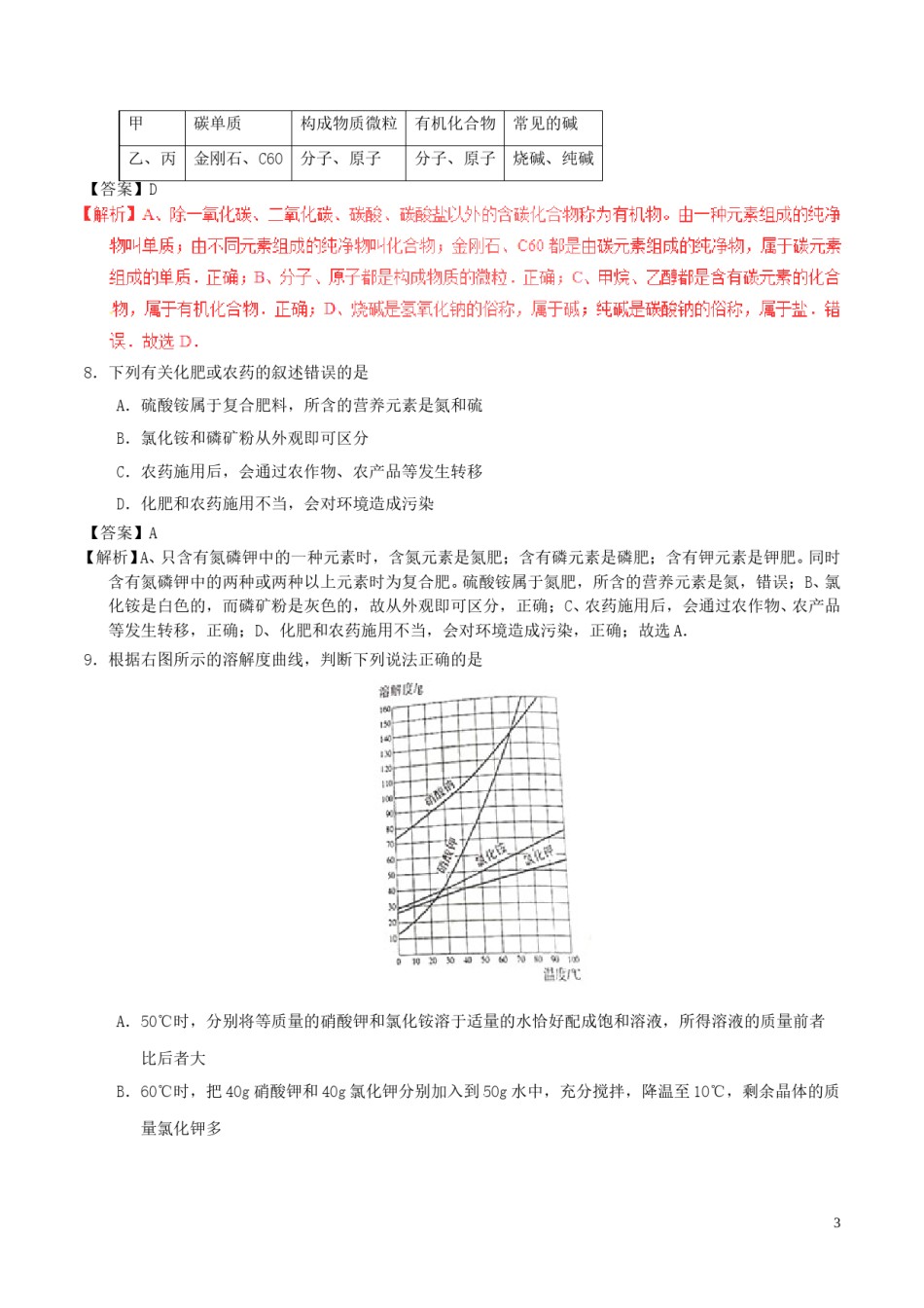 江苏省无锡市2017年中考化学真题试题（含解析1）.DOC_第3页