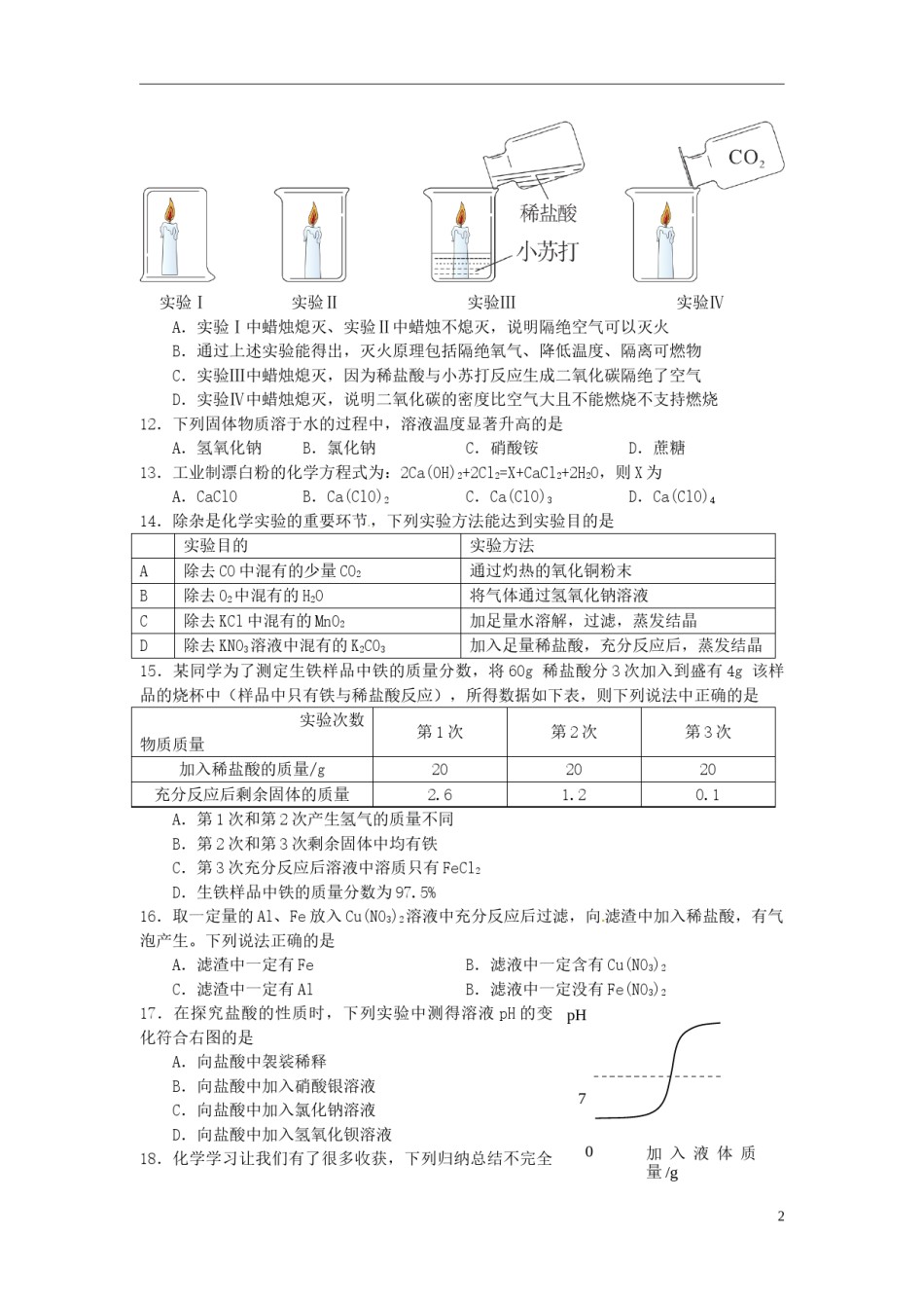 湖北省宜昌市2017年中考化学真题试题（含答案）.DOC_第2页