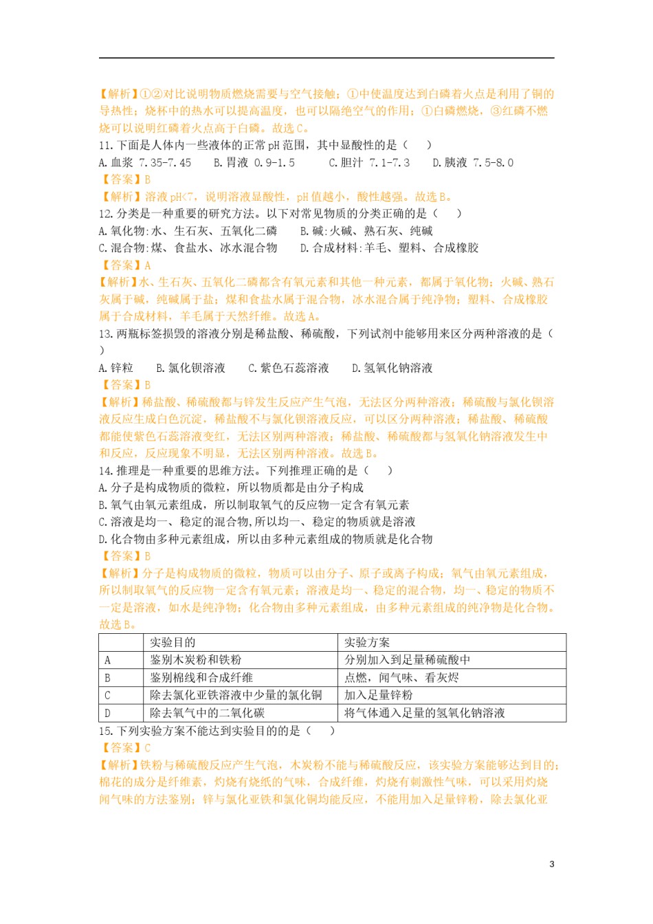 山东省德州市2019年中考化学真题试题（含解析）.doc_第3页
