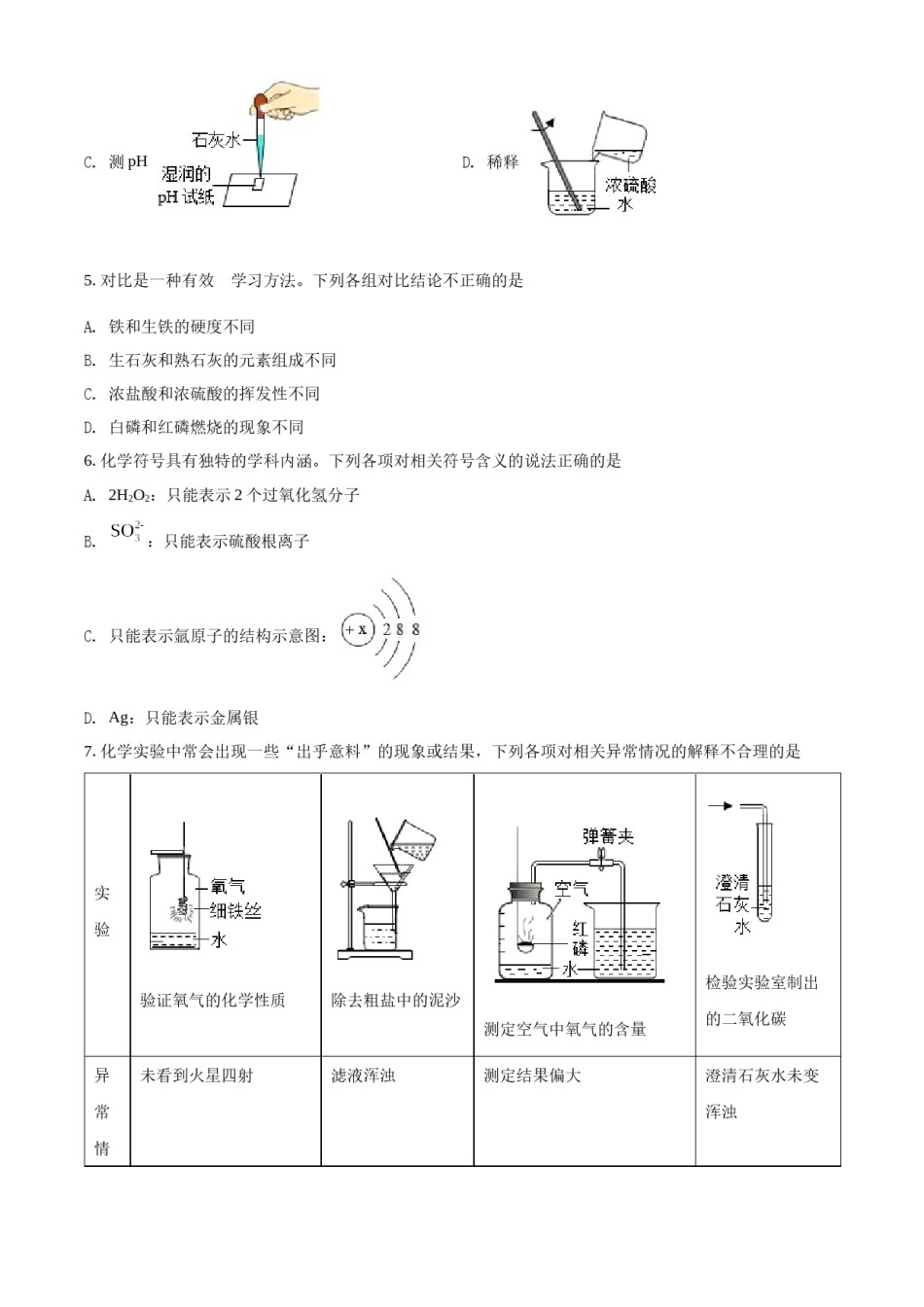 精品解析：2022年陕西省中考化学真题（B卷）（原卷版）.docx_第2页
