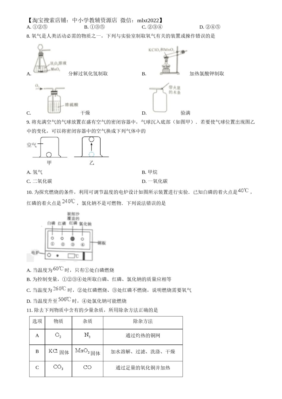 精品解析：2024年四川省乐山市中考化学真题（原卷版）.docx_第2页