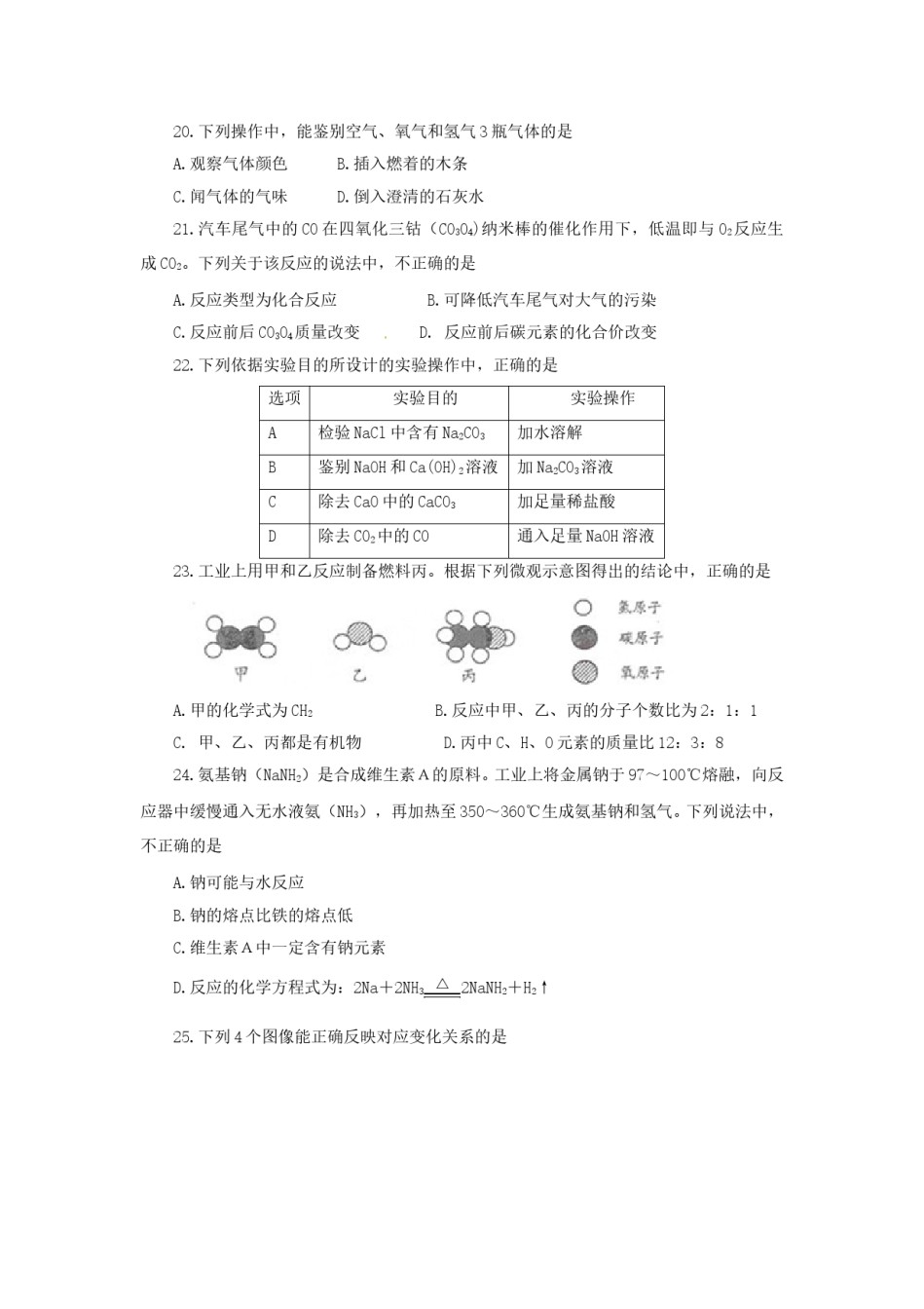 2011北京市中考化学真题及答案.doc_第3页