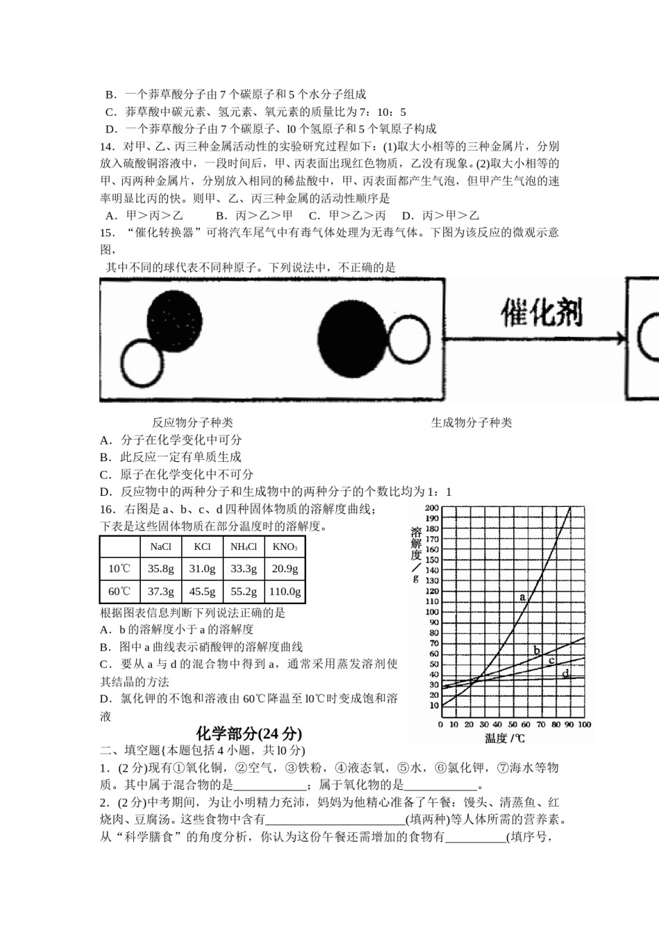 2009年山东省聊城市中考化学试卷及答案.doc_第2页