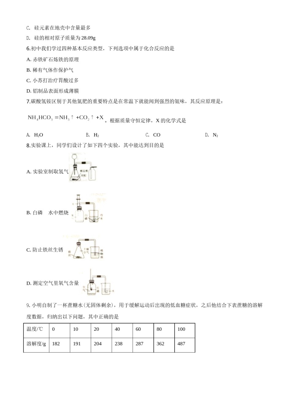 2020年山西省中考化学试题(word版含答案).doc_第2页