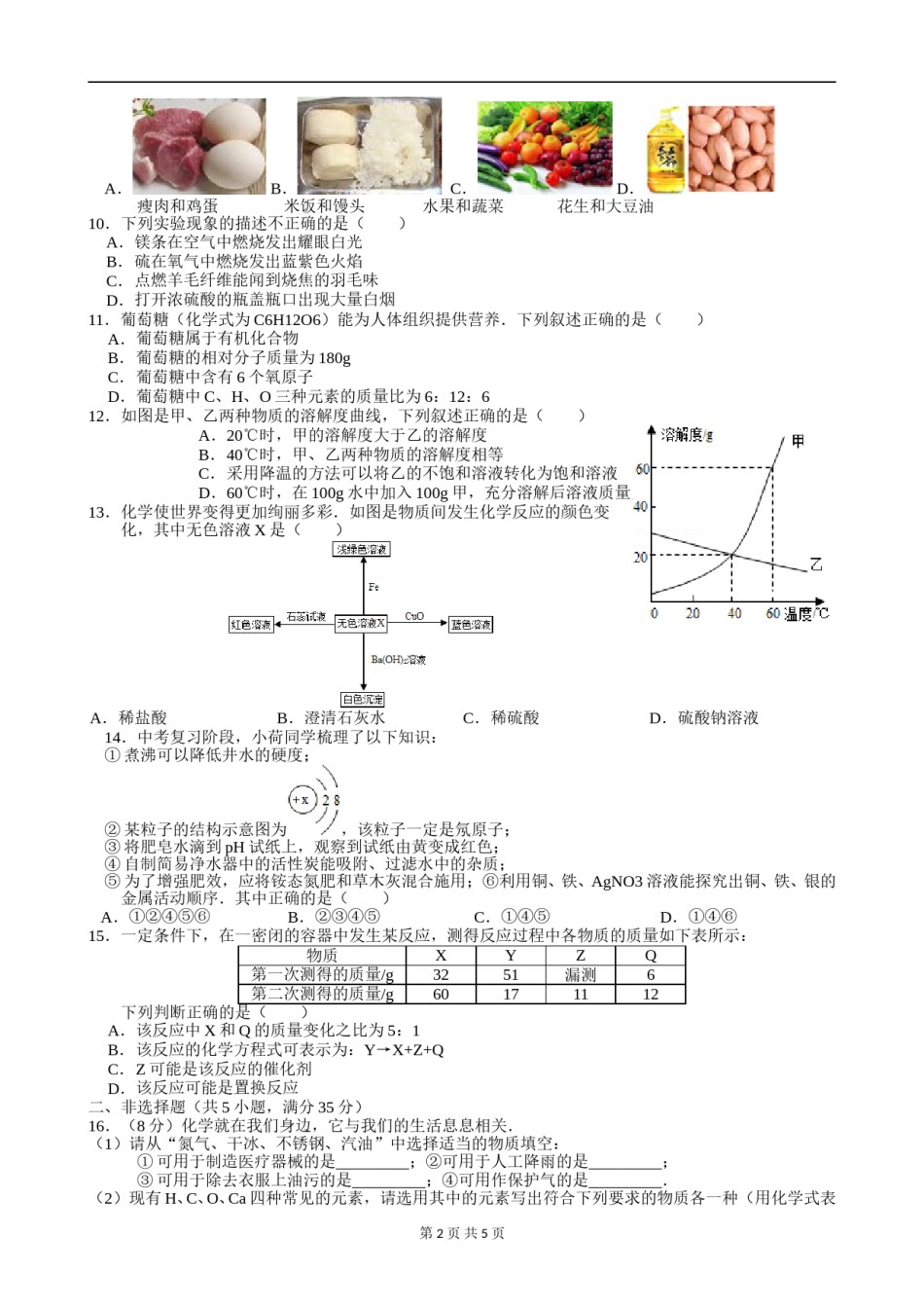2012年江苏省无锡市中考化学试题及答案.doc_第2页