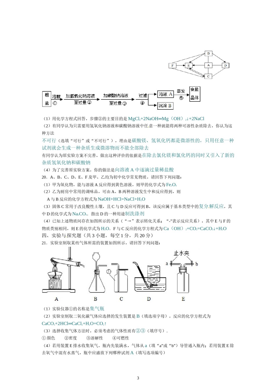 辽宁省锦州市2014年中考化学试题（含答案）.doc_第3页