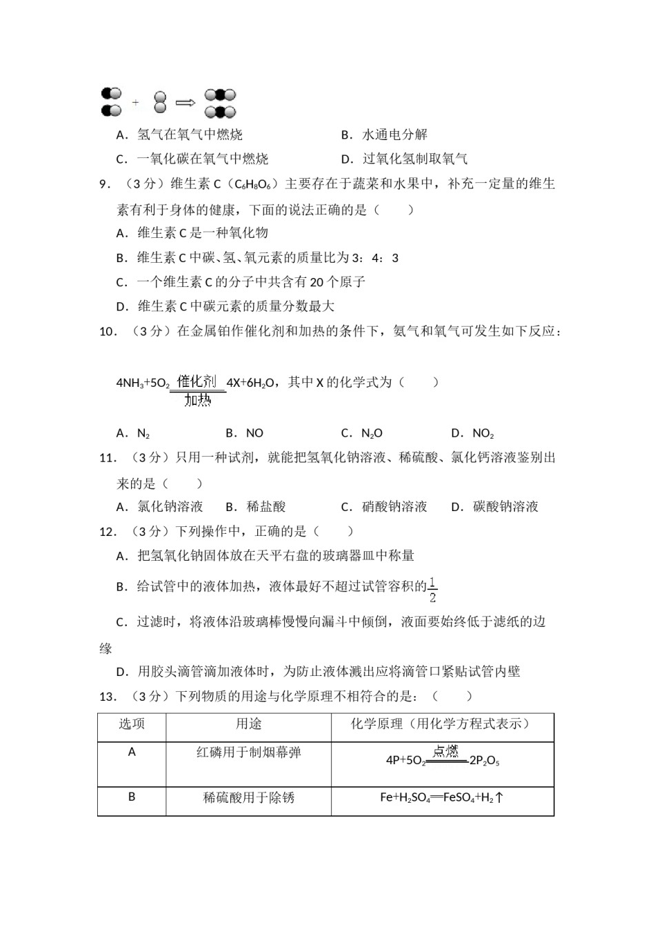 2012年青海省中考化学试卷（省卷）【原卷版】.doc_第2页
