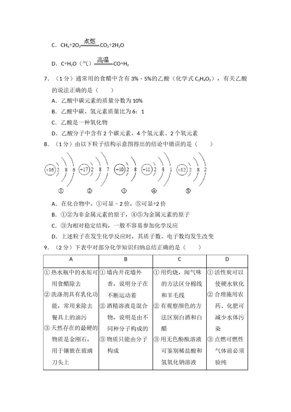 2014年青海省中考化学试卷（省卷）【原卷版】.doc_第2页