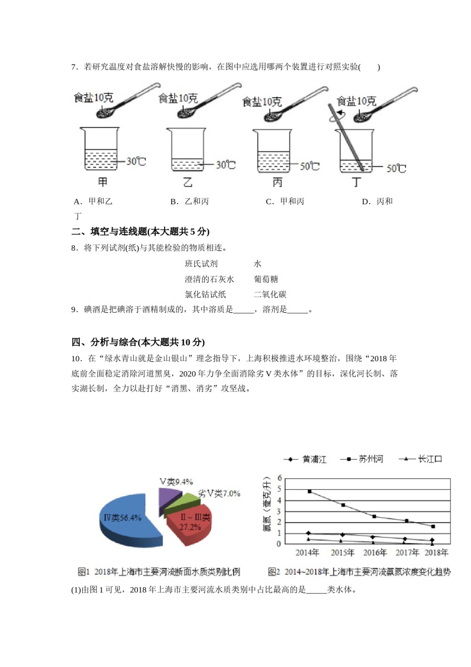 2020年上海市中考化学试题及答案.docx_第2页