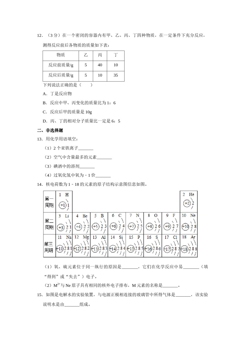 2016年辽宁省盘锦市中考化学试题（空白卷）.docx_第3页