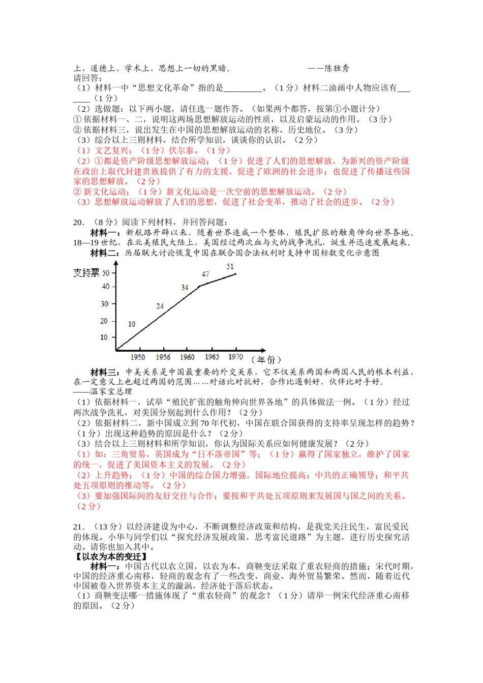2011年陕西省中考历史试题及答案.docx_第2页