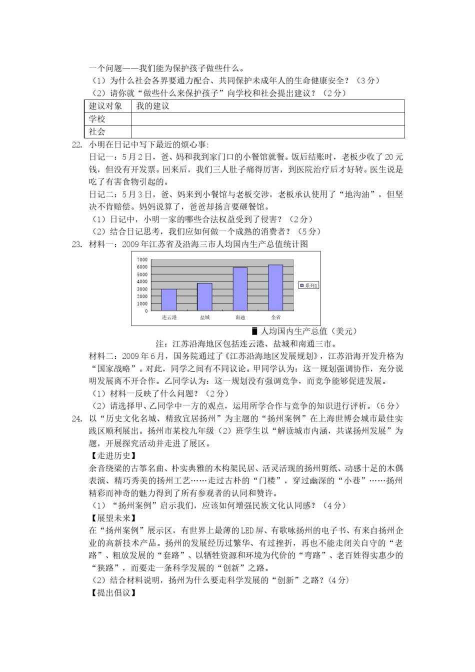 2010年江苏省扬州市初中政治试题.doc_第3页