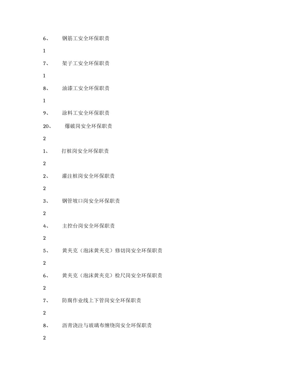 工人岗位安全环保职责汇编_第2页