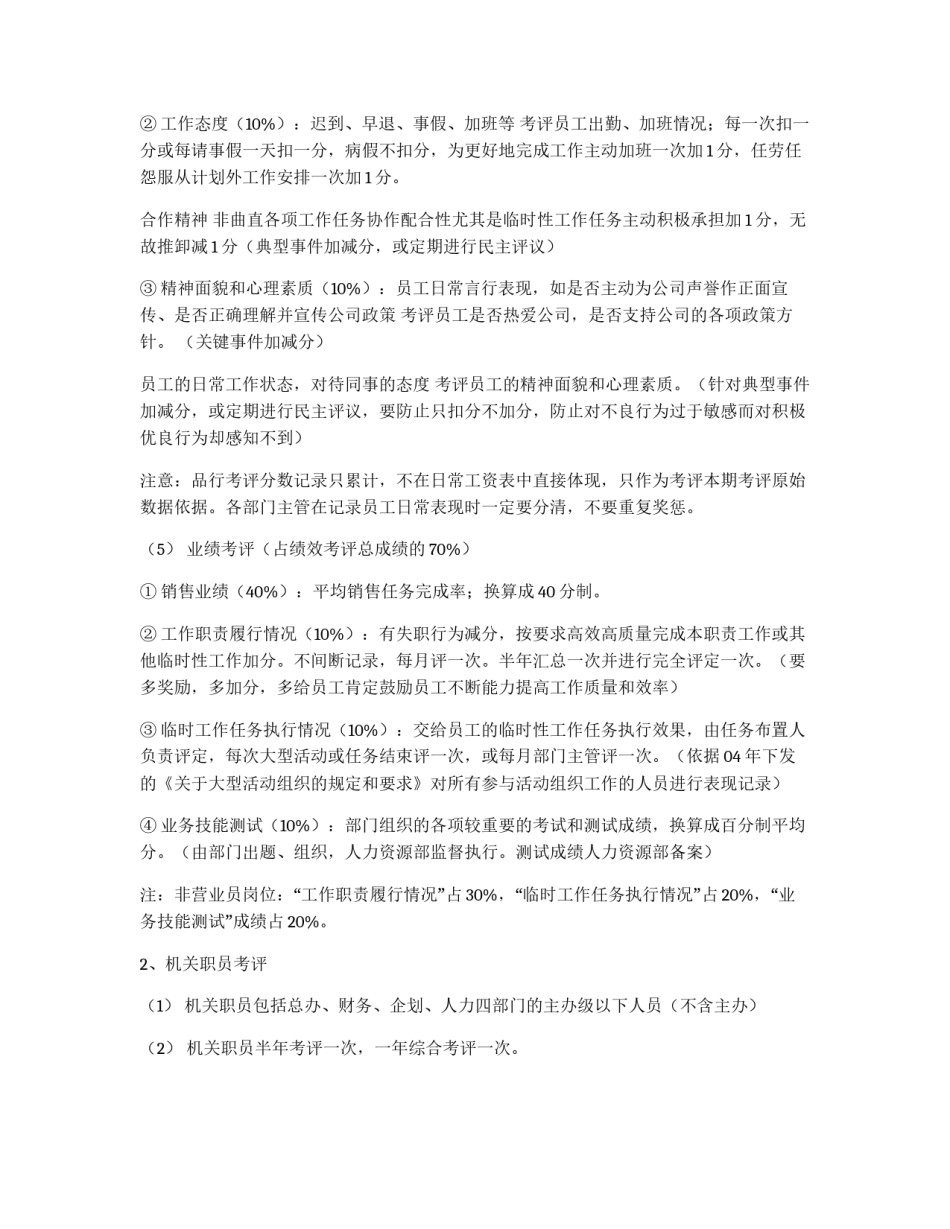 员工绩效考评方案_第2页