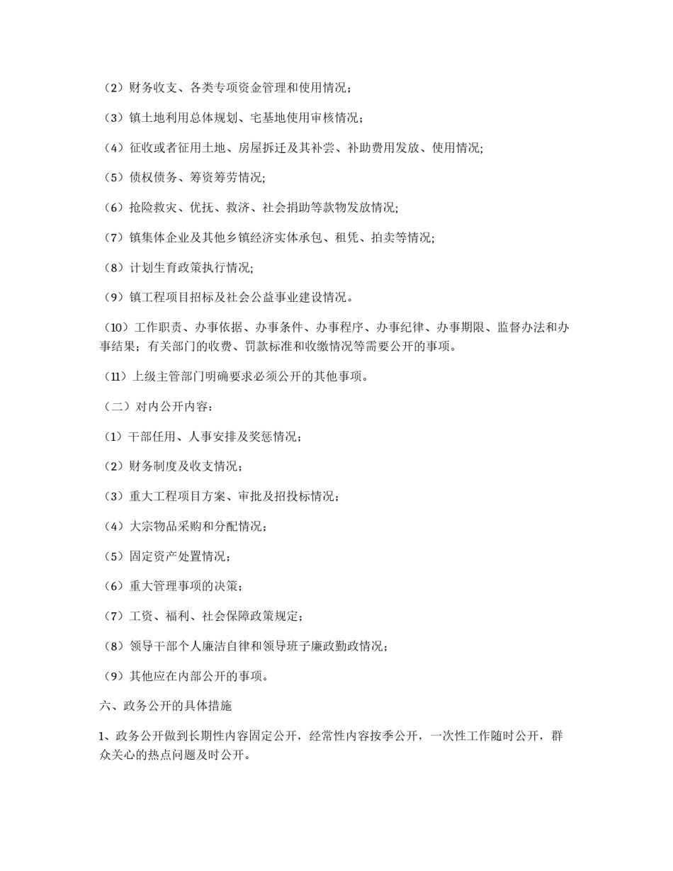 乡镇政务公开计划_第2页