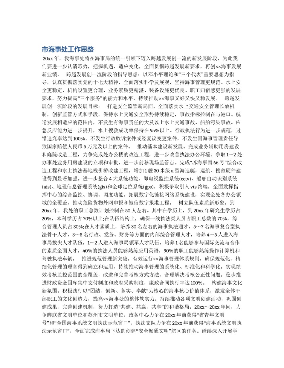 市海事处工作思路_第1页