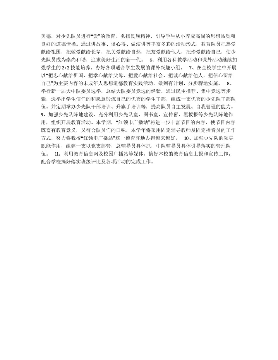 少先队工作提纲_第2页
