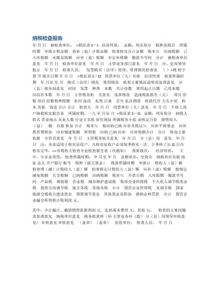 纳税检查报告