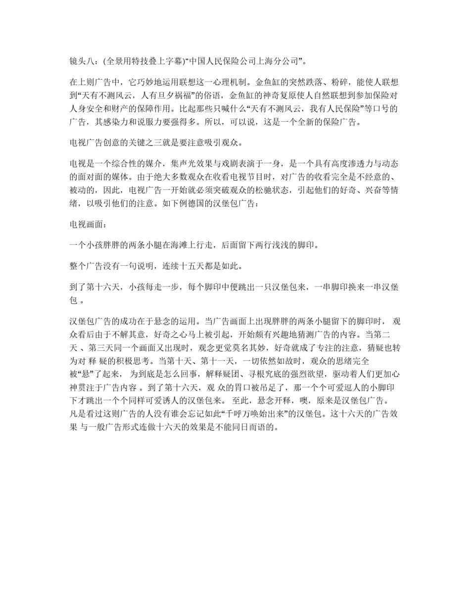电视广告的创意_第2页