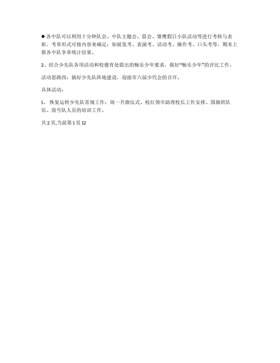 少先队活动计划_第3页