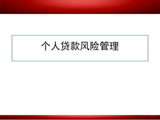 个人贷款风险管理1903（厦门）.pptx