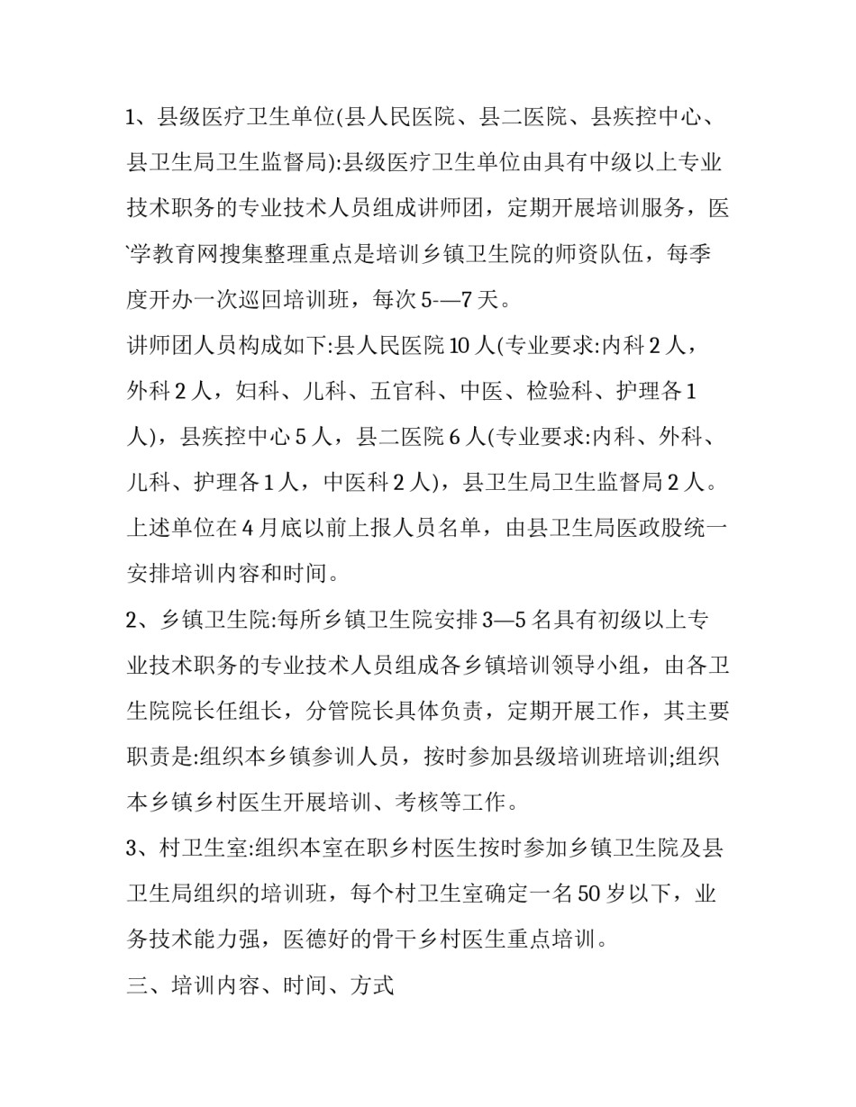 乡村医生培训心得体会怎么写 乡村医生培训心得体会怎么写范文(九篇)_第2页