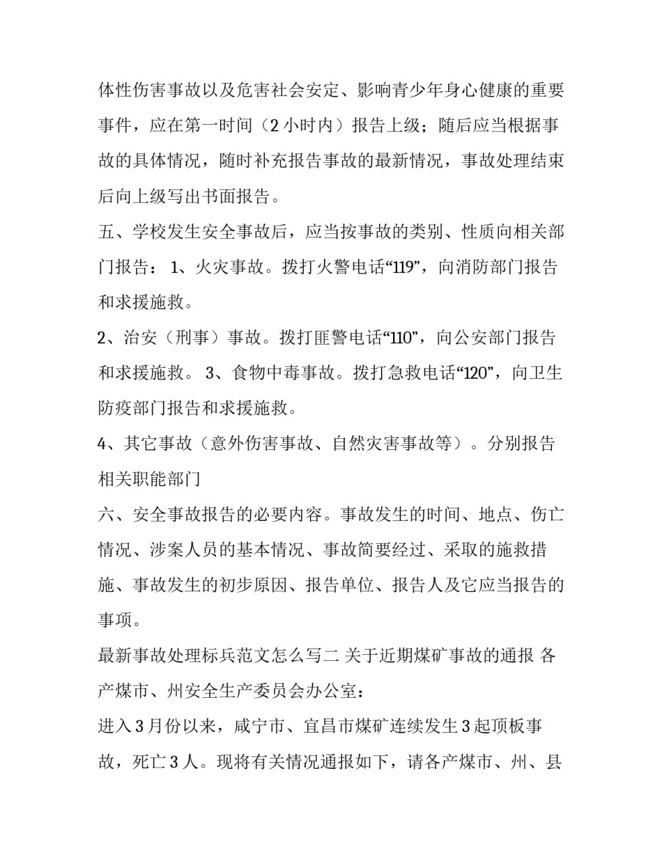 事故处理标兵范文怎么写 事故处理标兵范文怎么写好(3篇)_第2页