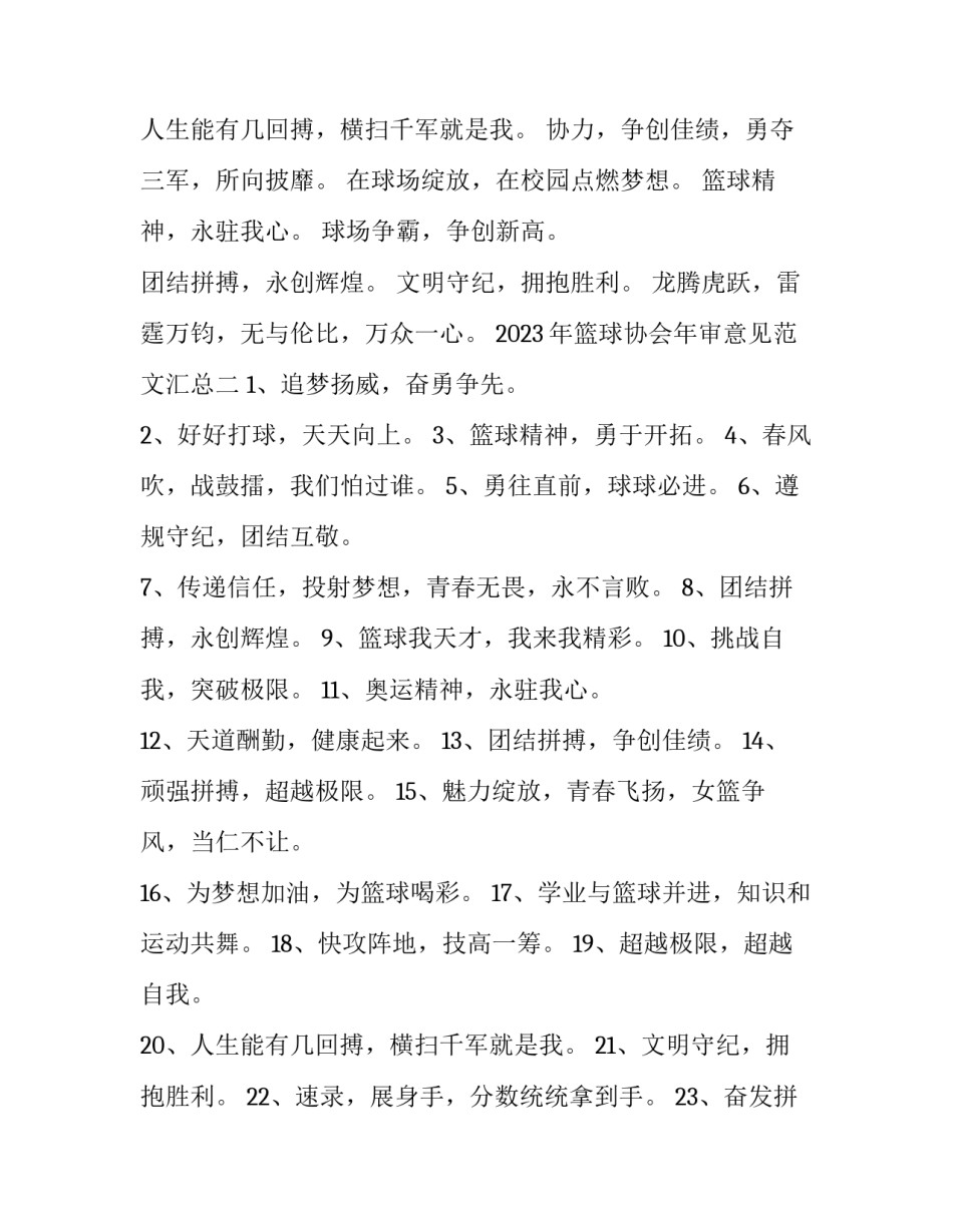 篮球协会年审意见范文汇总 篮球协会换届申请书(二篇)_第2页