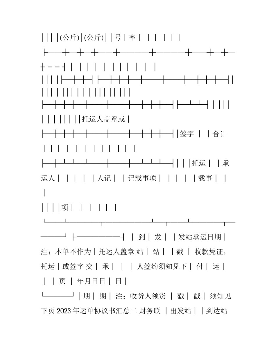 运单协议书汇总 运输合同单据(9篇)_第3页