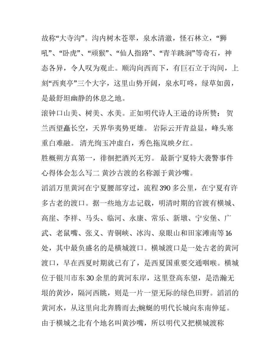 宁夏特大袭警事件心得体会怎么写 银川1999年4:20袭警案例(八篇)_第2页