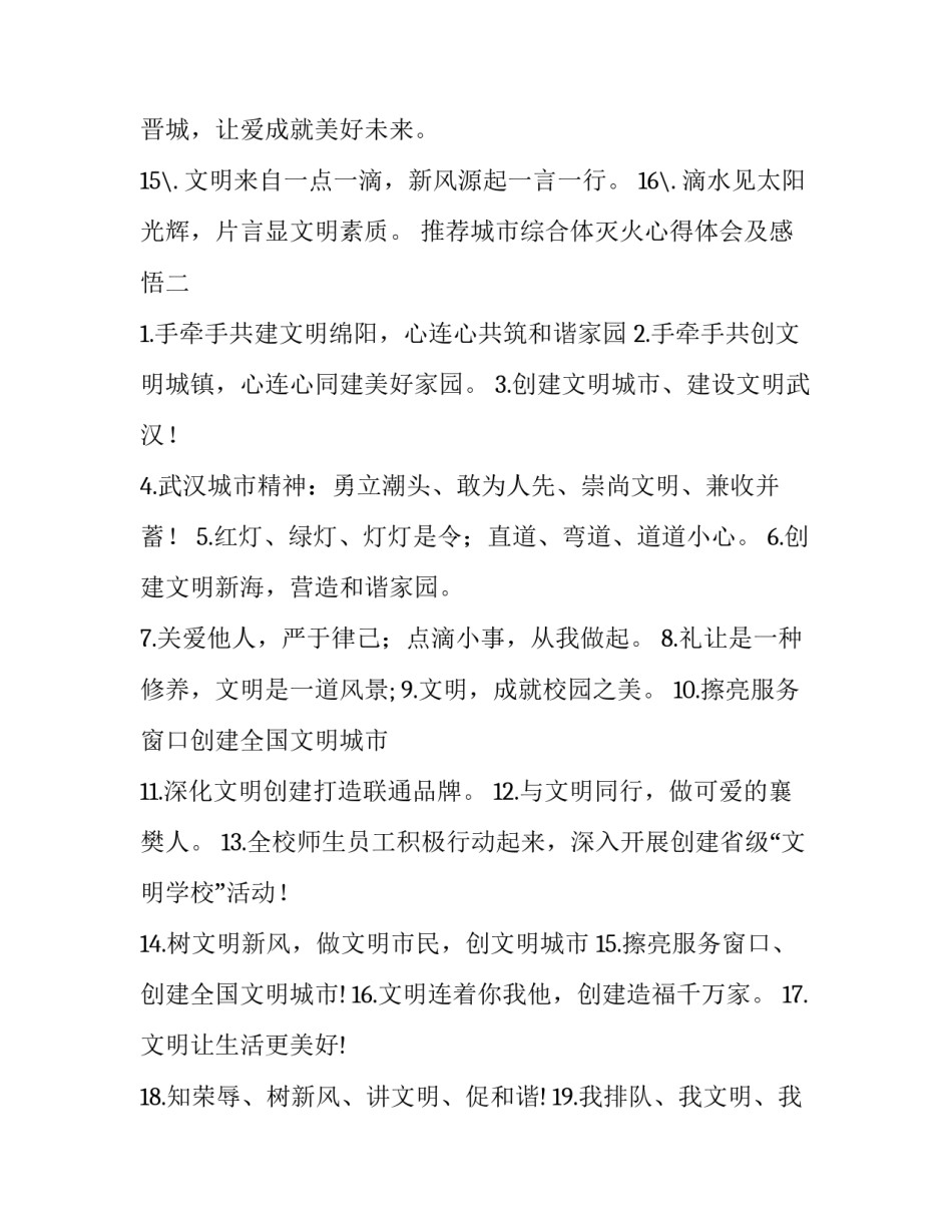 城市综合体灭火心得体会及感悟 城市综合体灭火心得体会及感悟作文(2篇)_第2页