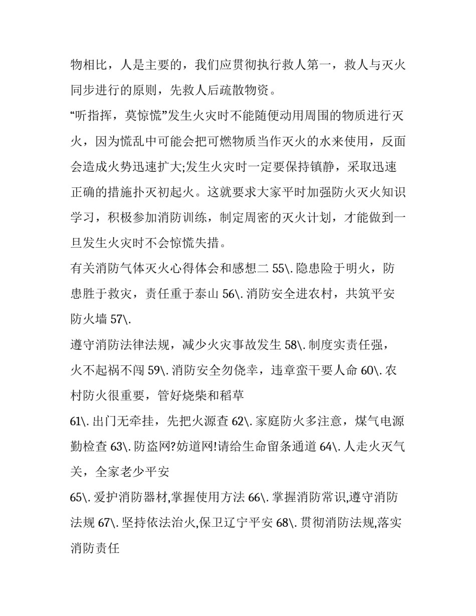 消防气体灭火心得体会和感想 消防气体灭火心得体会和感想怎么写(二篇)_第3页