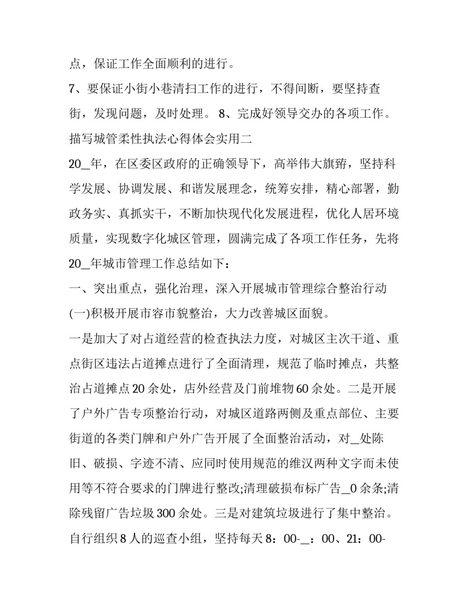 城管柔性执法心得体会实用 城管柔性执法心得体会实用句子(2篇)_第2页