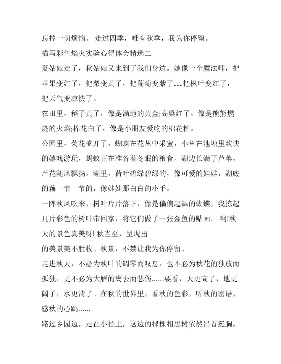 彩色焰火实验心得体会精选 彩色火焰大爆发实验(5篇)_第3页