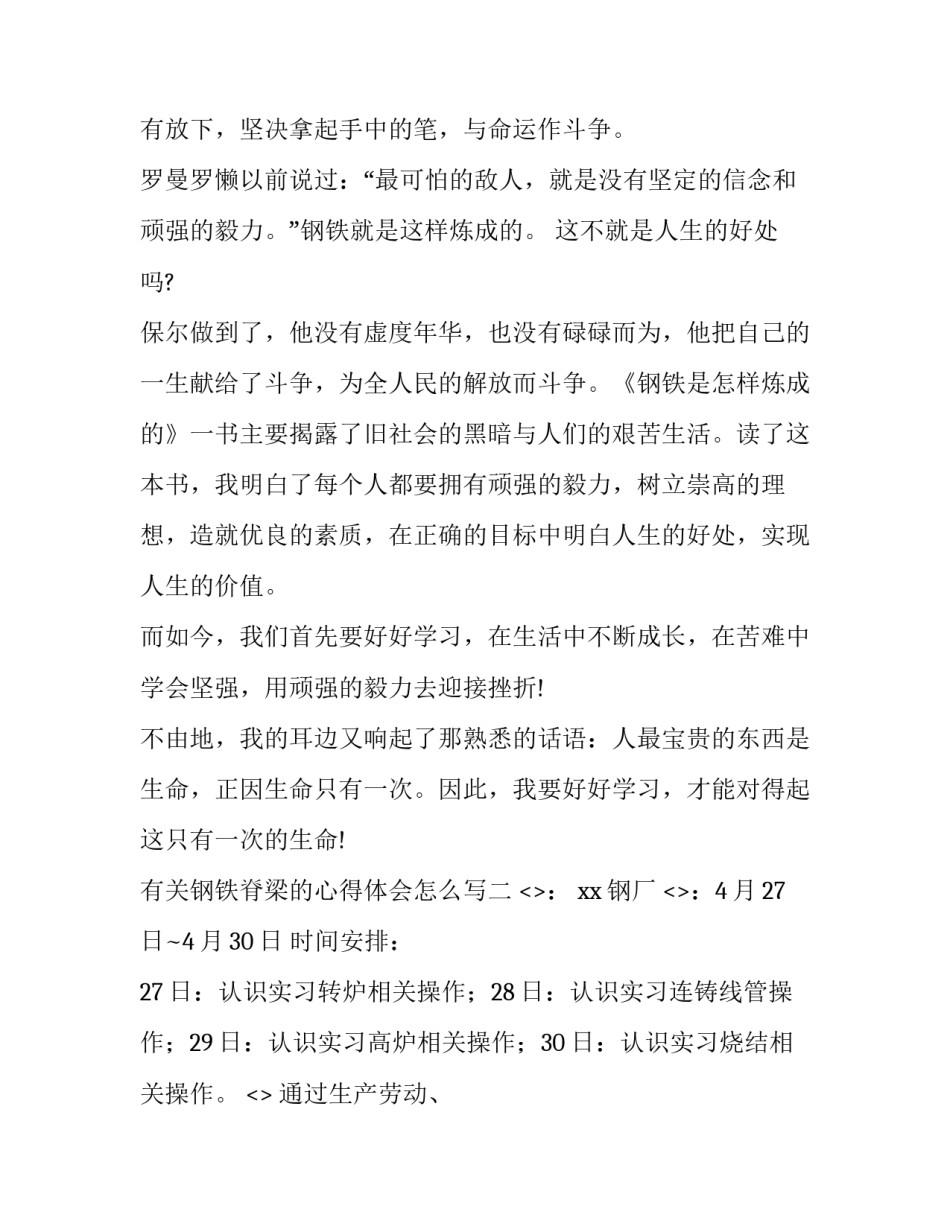 钢铁脊梁的心得体会怎么写 中国脊梁读后感500字(7篇)_第2页