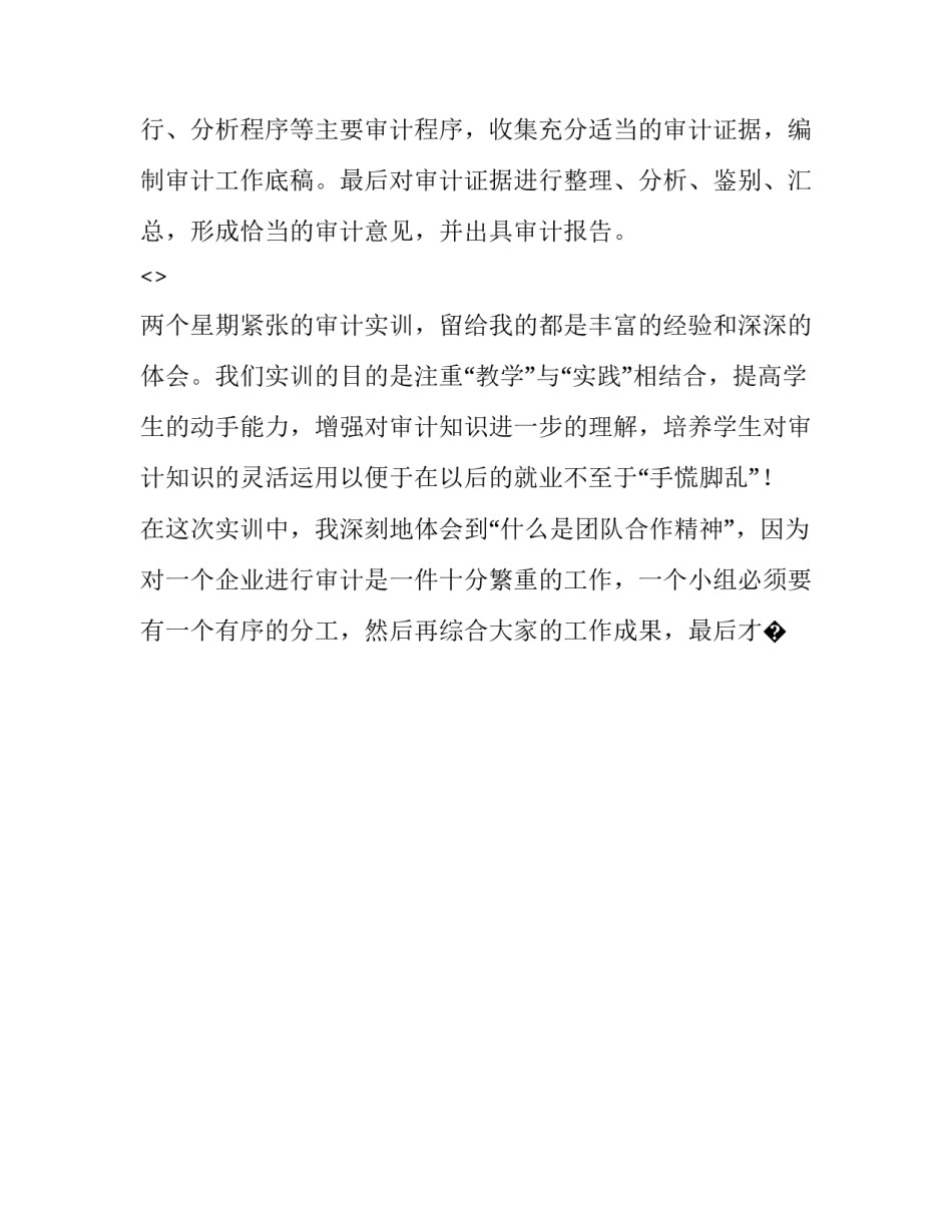 审计循环心得体会 会计循环实验心得体会(九篇)_第2页