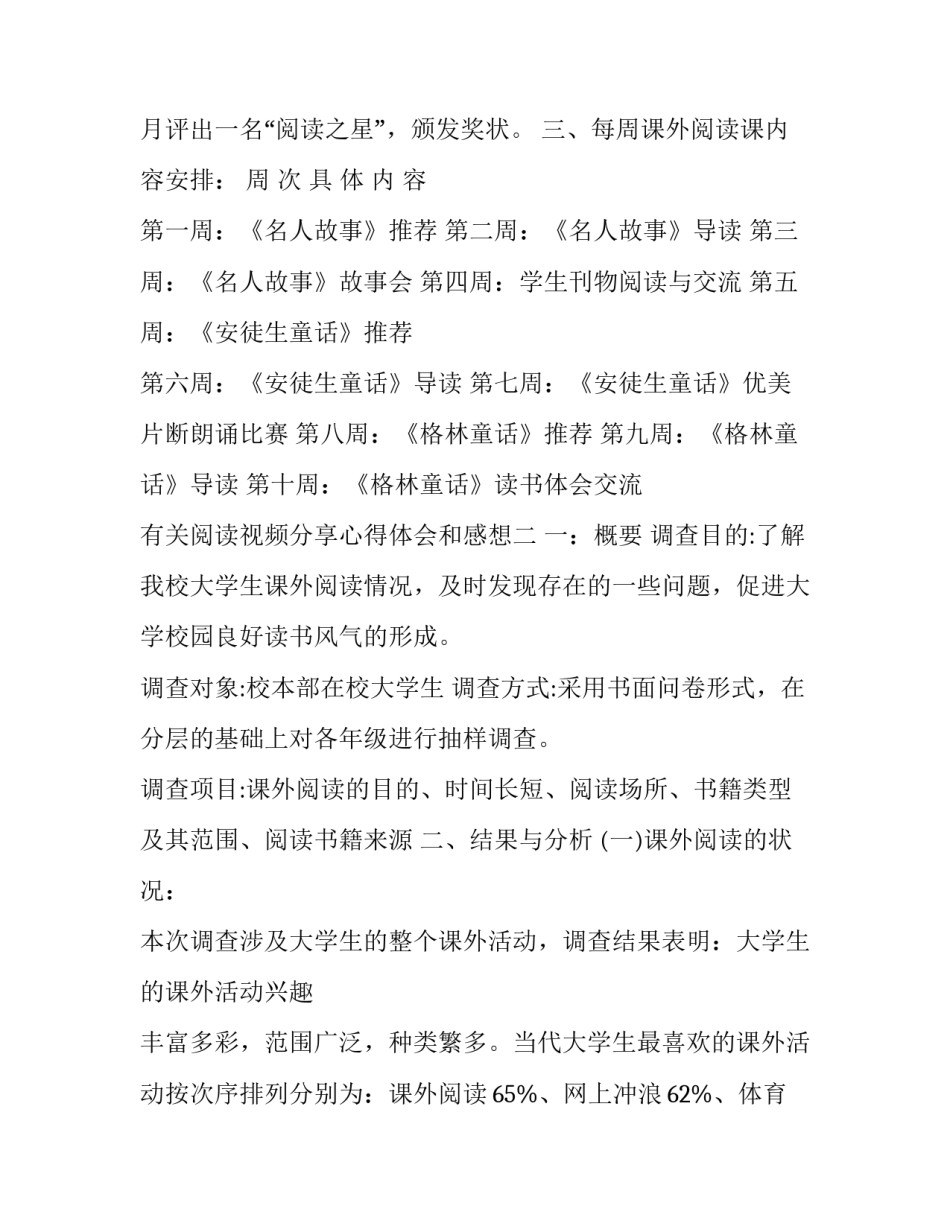 阅读视频分享心得体会和感想 阅读视频分享心得体会和感想感悟(4篇)_第3页
