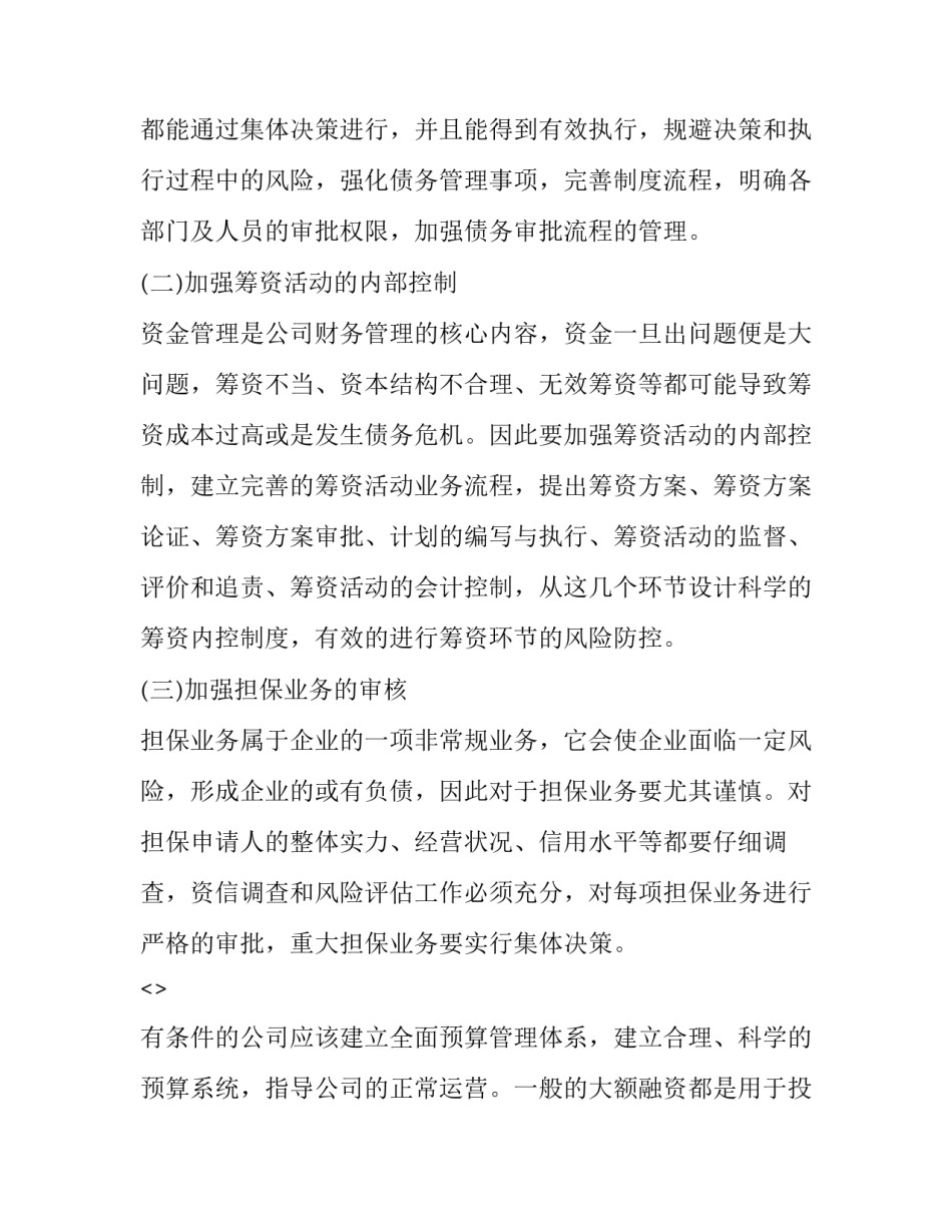 债务筹资的心得体会精选 偿债能力心得体会(8篇)_第3页