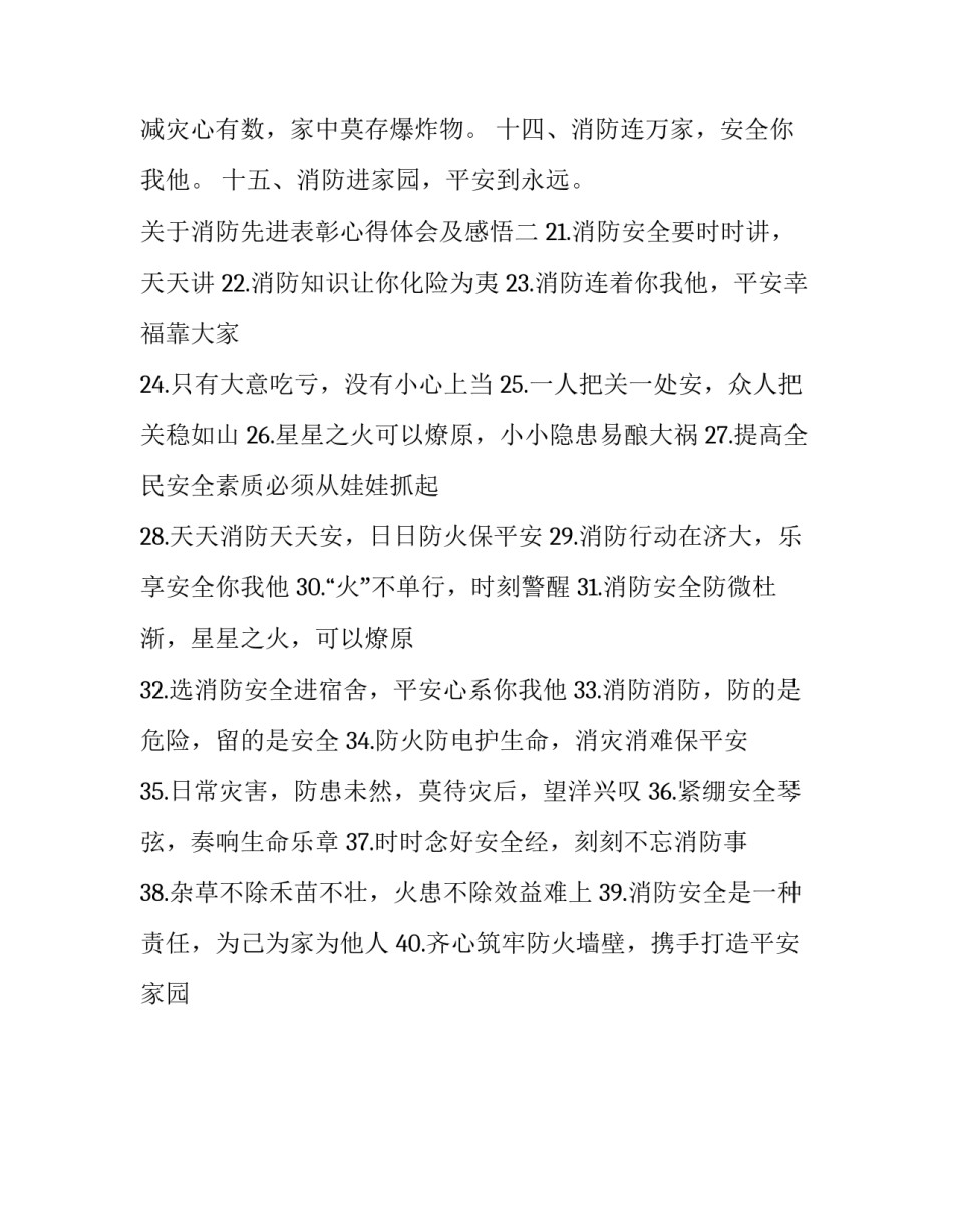 消防先进表彰心得体会及感悟 消防先进表彰心得体会及感悟作文(二篇)_第2页