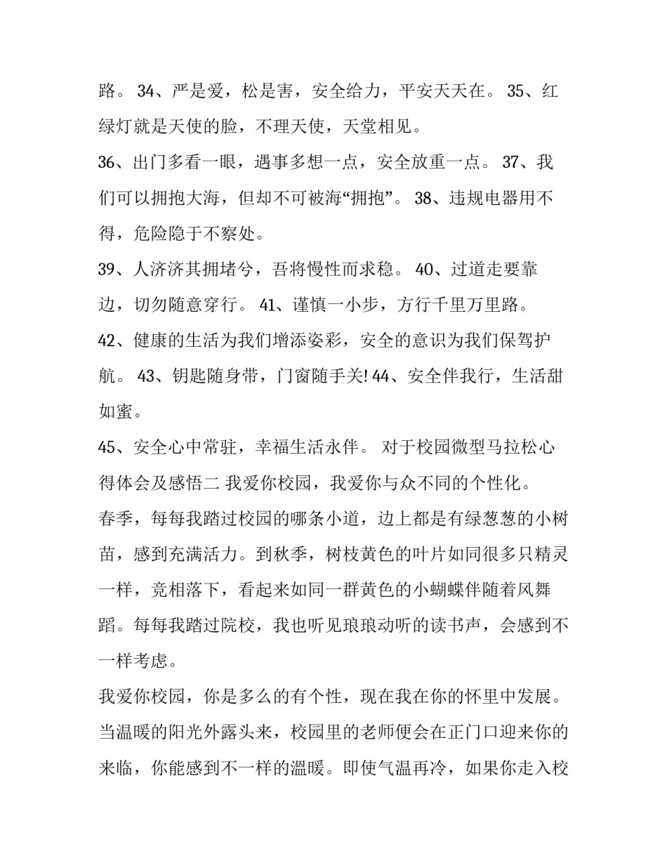 校园微型马拉松心得体会及感悟 参加校园马拉松心得体会(七篇)_第3页