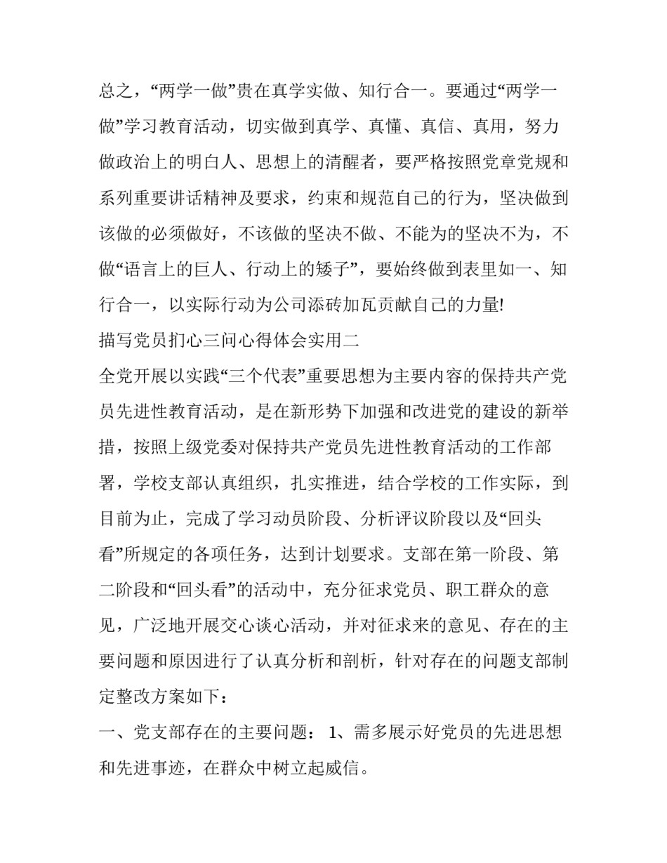 党员扪心三问心得体会实用 党员干部三问心得体会(二篇)_第3页