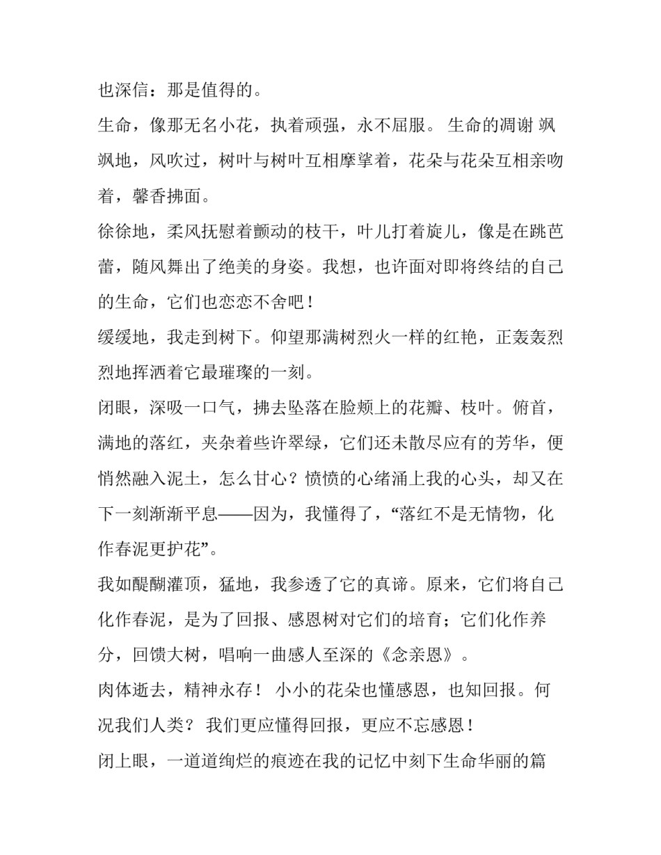 生命脆弱的心得体会怎么写 生命脆弱的心得体会怎么写三年级(九篇)_第2页