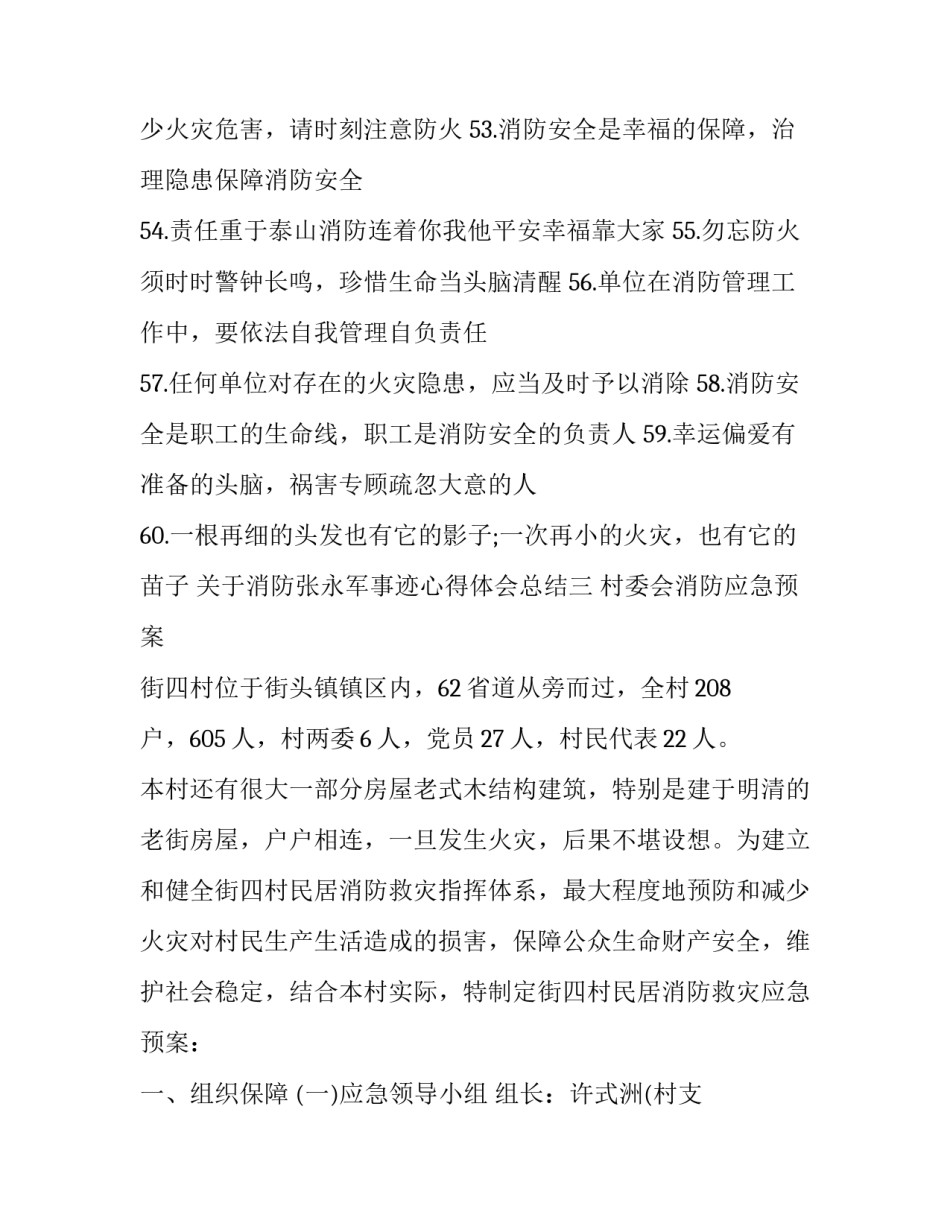 消防张永军事迹心得体会总结 消防总队长讲话心得体会(七篇)_第3页